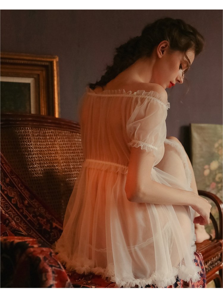 MICOKEY Chiffon Babydoll Set