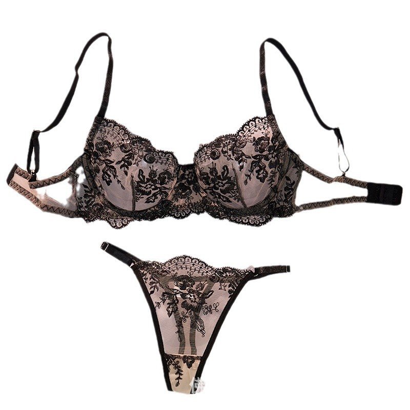MICOKEY Hollow Mesh Sexy Lingerie Set